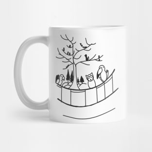 aviary party black version Mug